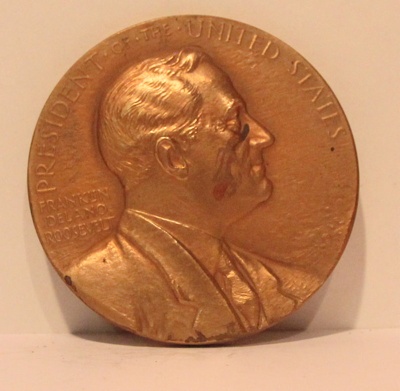 Franklin Delano Roosevelt Inaugural Medal; John Ray Sinnock, American ...