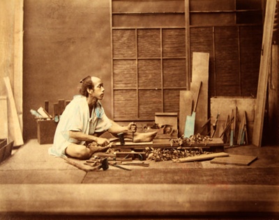 A Japanese Carpenter at Work; Unknown; n.d.; 4961 on eHive