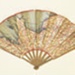 Cinzano Advertising Fan (No. 2) - displaying a map of Normandy; c. 1920; LDFAN2019.12