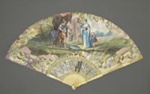 Folding fan painted with Classical subjects; ca. 1740s; LDFAN2020.3