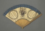 Wood fan with printed paper leaf depicting Admiral Lord Nelson; c. 1800; LDFAN2020.19