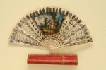 Folding Fan & Box; c. 1805; LDFAN2004.8
