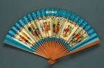 Folding fan advertising British Overseas Airways Corporation (BOAC) - Speedbird; Adelman, K. M; c. 1950s; LDFAN1995.48