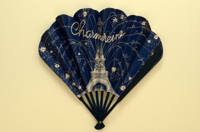 Advertising fan for Charmereine, Paris; 1930s; LDFAN2003.398.HA