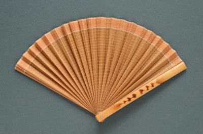 Half Cockade Fan; c. 1990; LDFAN1997.16