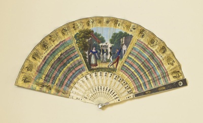 Folding Fan; c. 1830;  LDFAN2018.17
