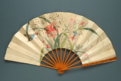 Folding Fan; c. 1890; LDFAN2010.115