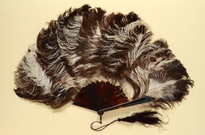 Feather Fan; c. 1900; LDFAN2012.43