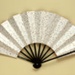 Folding Fan, Stand & Box; c. 1960; LDFAN2011.64.A, LDFAN2011.64.B & LDFAN2011.64.C