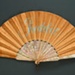 Folding Fan & Box; c. 1860 - Fan; LDFAN2009.49.A & LDFAN2009.49.B