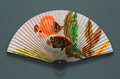 Half Cockade Fan; c. 1980; LDFAN1994.35