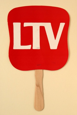 Advertising fan for LTV, TX, USA; 1984; LDFAN2003.116.Y