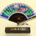 Folding Fan & Box; c. 1920; LDFAN2003.141.A.Y & LDFAN2003.141.B.Y