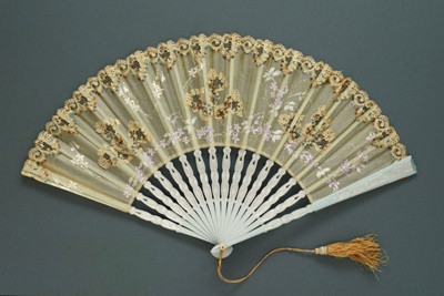 Folding Fan; c. 1900; LDFAN2011.2