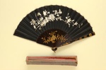 Folding Fan & Box; c. 1920; LDFAN2003.328.Y.A & LDFAN2003.328.Y.B