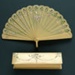 Brisé Fan & Box; c.1924; LDFAN2003.82A.Y & LDFAN2003.82B.Y