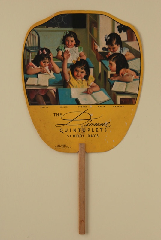 Advertising Fan For The Dionne Quintuplets School Days Neidhard Funeral Homes Ehive