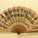 Advertising fan for La Menthe/Peppermint Pastille liqueurs; Ganné, J; c.1905; LDFAN2003.425.HA