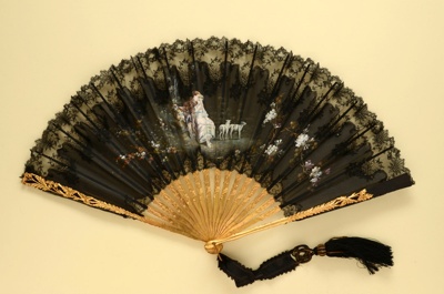 Folding Fan; c. 1890; LDFAN2010.146