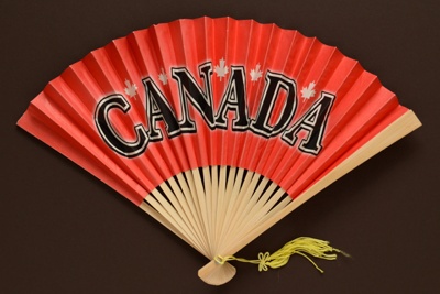 Souvenir fan for the country, Canada; c. 1970s; LDFAN2006.5