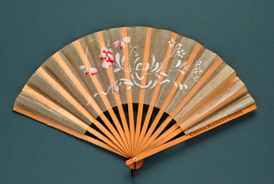 Advertising fan for Criterion Restaurant, London; c.1920s; LDFAN2013.1.HA