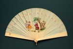 Ivory brise fan, painted
German, c. 1870; LDFAN2003.265.Y