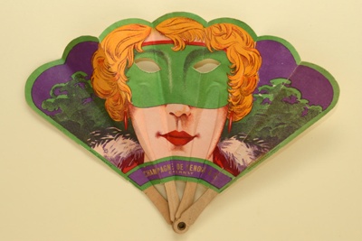 Advertising Fan for de Venoge champagne; c. 1920s; LDFAN2007.41