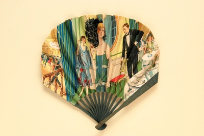Advertising fan for The Hotel Cecil; Grellet, Georges; 1920s; LDFAN2013.30.HA