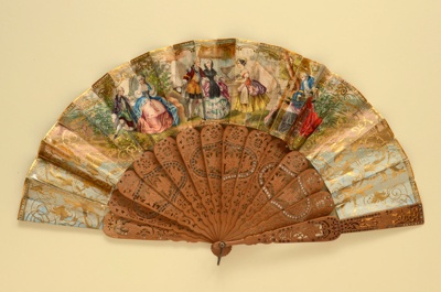 Folding Fan; c. 1850; LDFAN1996.10