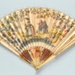 Folding fan with ivory sticks (probably Chinese) and printed paper leaf published by Martha Gamble English, c. 1740; LDFAN2014.166