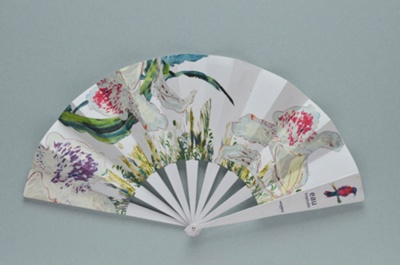 Folding fan advertising Eau Tropicale France, 2013; LDFAN2014.100