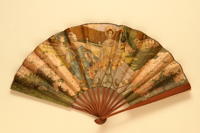 Advertising fan for Restaurant Pre de Catelan ; c. 1910; LDFAN2012.88