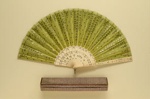 Folding Fan & Box; c. 1920; LDFAN1989.22