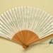 Folding Fan & Box; 1980s; LDFAN1986.6.1 & LDFAN1986.6.2