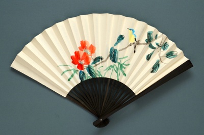 Folding Fan; c. 1980s; LDFAN1994.32