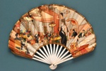 Advertising fan for Le Grand Teddy Restaurant; Eventails Chambrelent; c. 1920; LDFAN2012.87