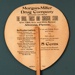 Advertising fan for Morgan-Miller Drug Company, PA, USA; Morgan-Miller; c. 1900; LDFAN2003.104.Y