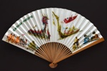 Advertising fan for Cathay Pacific airways; c. 1960s; LDFAN1997.33