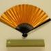 Folding Fan & Box; c. 1980; LDFAN1994.25.1 & LDFAN1994.25.2