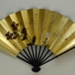 Folding fan advertising Japan Air Lines and cardboard sleeve; c. 1964; LDFAN1996.14 1/2