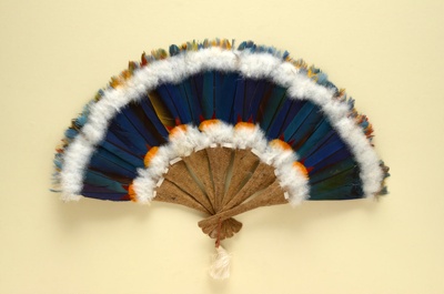 Feather Fan; c. 1980; LDFAN2010.110