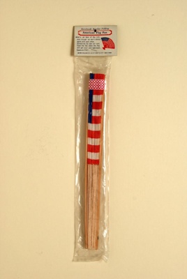 Souvenir fan for the Olympic Games in the USA; c. 1984; LDFAN1988.7