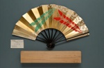 Folding Fan & Box; 1896 (Fan); LDFAN1994.80.1 & LDFAN1994.80.2