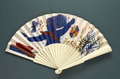 Folding Fan; c. 1990; LDFAN1998.51