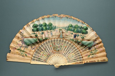 Folding Fan; c. 1900; LDFAN1992.82