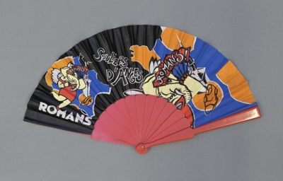 Red plastic fan; Frederick Gay; 2006; LDFAN2015.58