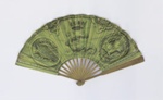 Wooden fan with paper leaf advertising Blois c.1900; LDFAN2010.10 