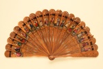 Wooden brisé fan; c.1870-80; LDFAN2011.15