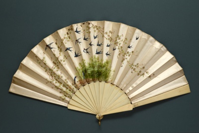 Folding Fan; c. 1880; LDFAN1994.84