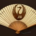 Folding fan advertising Japan Airlines (JAL); c. 1960s; LDFAN1994.17